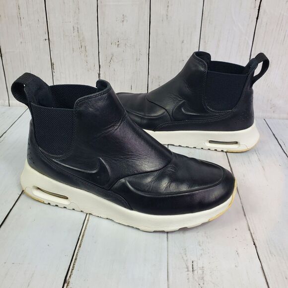 Nike Air Max Thea Mid Sneaker Boots Sail Women’s Size 6 Black White 859550-001 - Picture 1 of 15